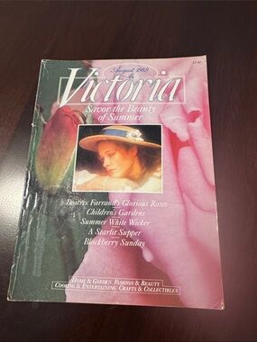 Victoria Magazine August 1989 - Vintage Collectible.  Out of print